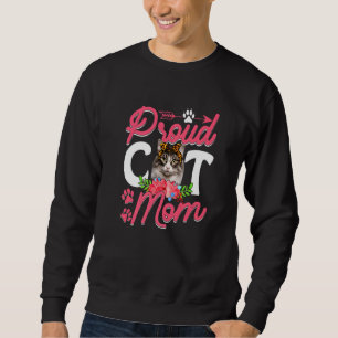 Cute Proud Cat Mamma Mors dag Lång Ärmad Tröja