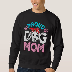 Cute Proud Dalmatien Hund Mamma Mors dag Lång Ärmad Tröja
