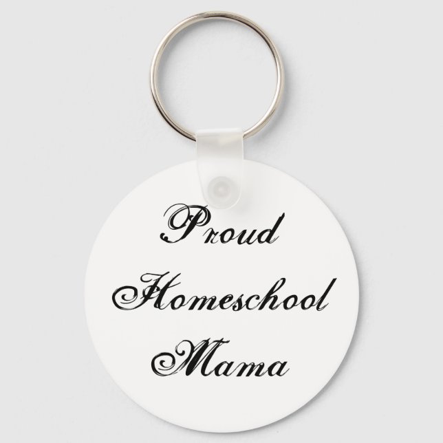 Cute Proud Homeschool Mamma Nyckelring (Framsida)