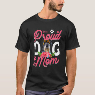 Cute Proud Schnauzer Hund Mamma Mors dag T Shirt