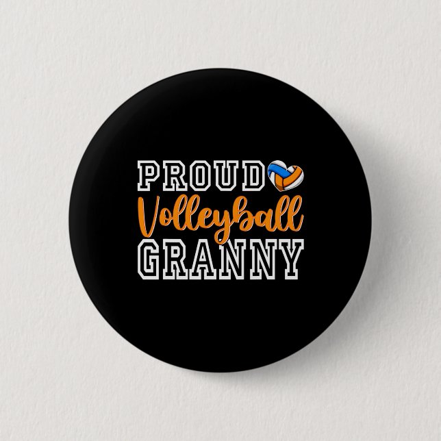 Cute Proud Volleyll Granny Mors dag jul Knapp (Framsida)