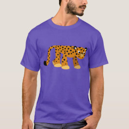 Cute Prowling Tecknad Cheetah T-Shirt