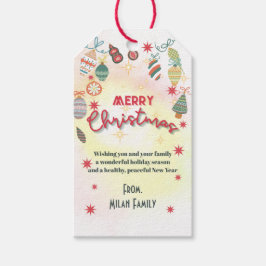 Cute-prydnadsföremål helgdag inbjudan till julfest presentetikett