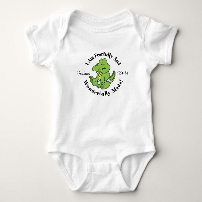 Cute Psalms 139:14-design T-shirt (Framsida)