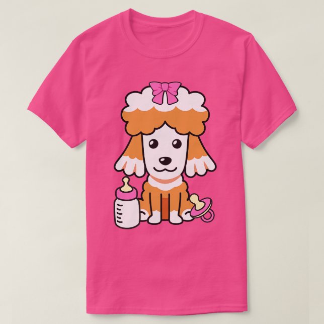 Cute Pudel är ett förbund T Shirt (Design framsida)