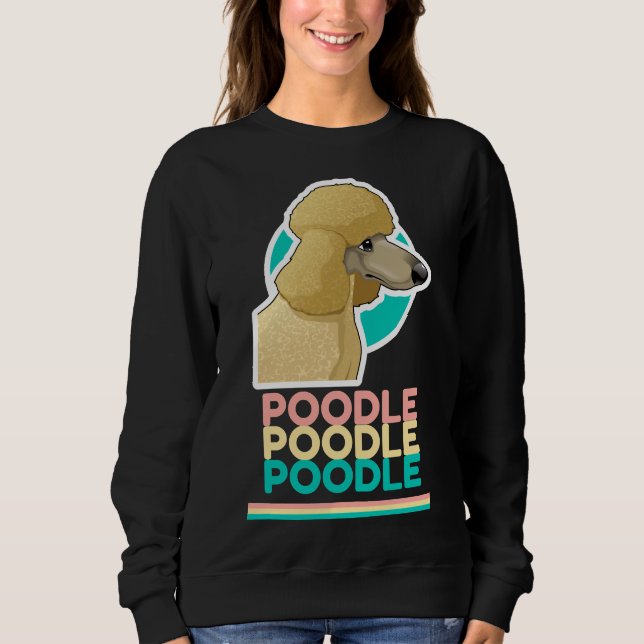 Cute Pudel Design T Shirt (Framsida)