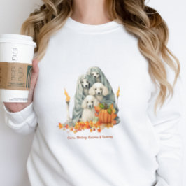 Cute Pudel Family i Personligen Ghost Costume T Shirt
