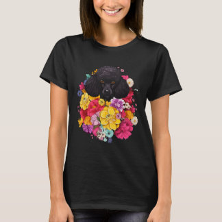 Cute Pudel Flower Bouquet T Shirt