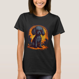 Cute Pudel Halloween Standard Pudel Hundälskare B T Shirt
