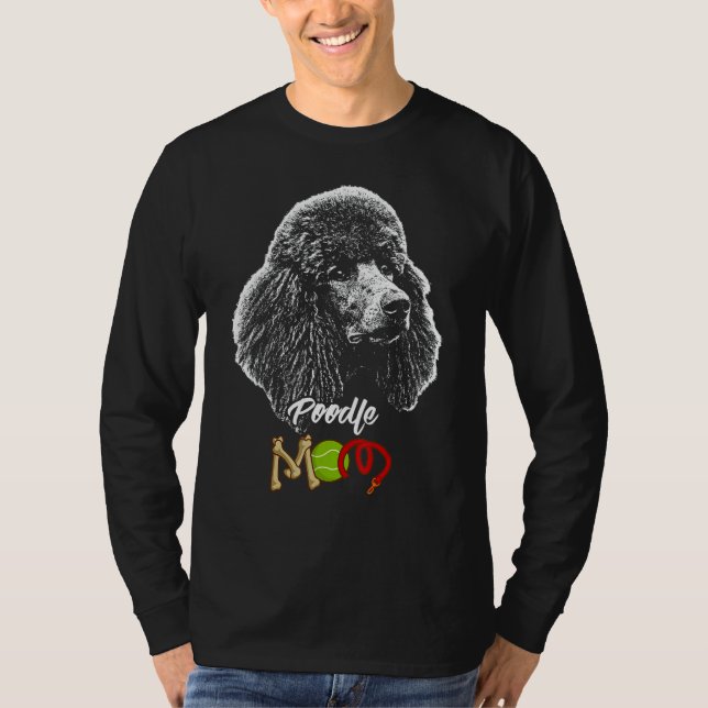 Cute Pudel Hund Mamma 1 T Shirt (Framsida)