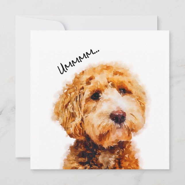 Cute Pudel Hund Mönster (Framsida)