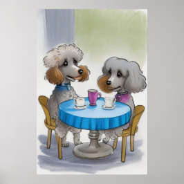 Cute Pudel Hund Poster