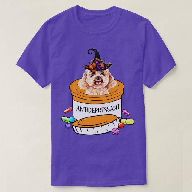 Cute pudel hund t shirt (Design framsida)
