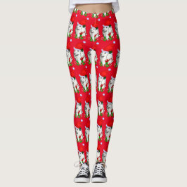 Cute Pudel jul Leggings