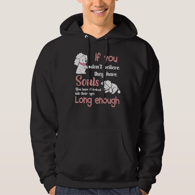 Cute Pudel Kärlek Hoodie (Framsida)
