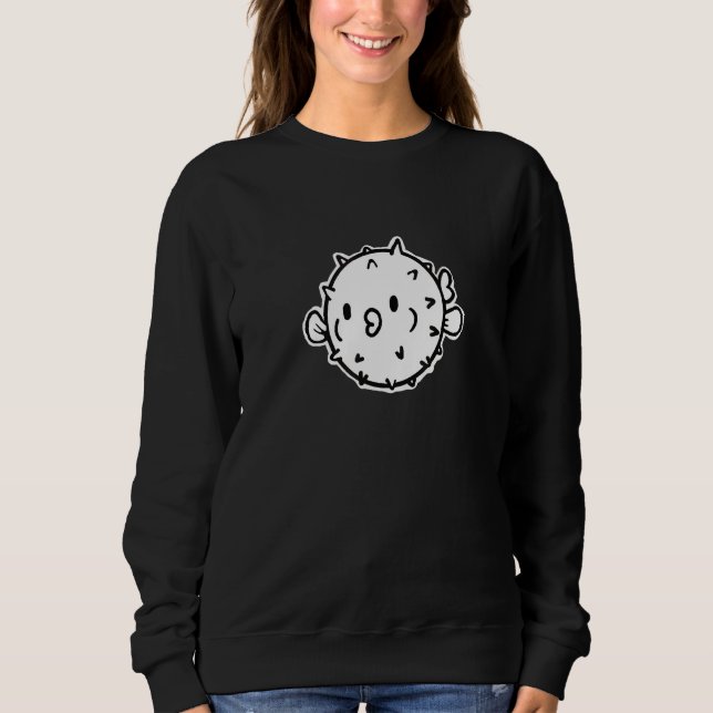Cute Puff Puffer Fish Pufferfish Graphic T Shirt (Framsida)