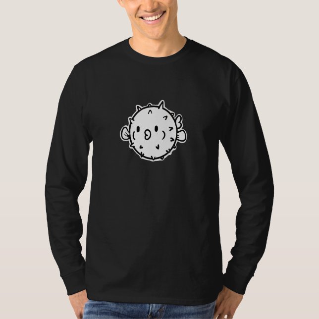 Cute Puff Puffer Fish Pufferfish Graphic T Shirt (Framsida)