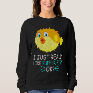 Cute Puffer Fish I Verkligen precis som Puffer Fis T Shirt