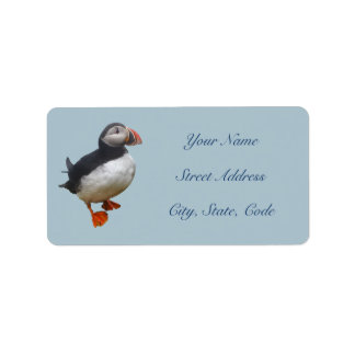 Cute Puffin-Adressetiketter Adressetikett