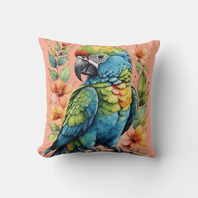 Cute puffin-fågel kudde (Framsida)