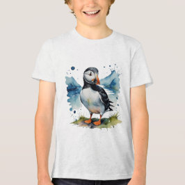 Cute puffin-fågel t shirt