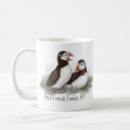 Cute Puffins, Best Friends Forever, BFF, Birds Mugg