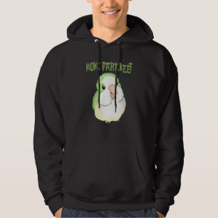 Cute Puffy Munk Parakeet Quaker Parrot Bird Hoodie
