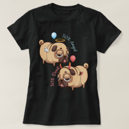 Cute Pug Angel/Djävulen T Shirt