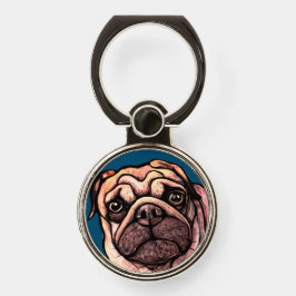 Cute Pug ansikte Bulldog Teckning