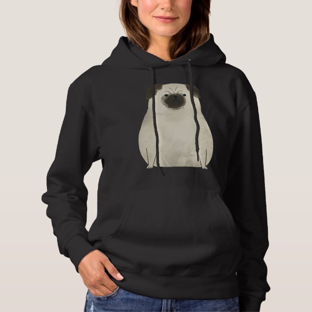 Cute Pug Art Design Classic T-Shirt 866 (Framsida)