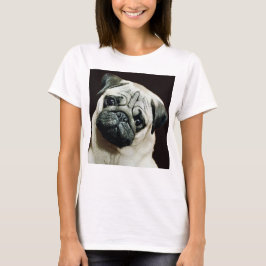 Cute Pug Black White Stil T-Shirt