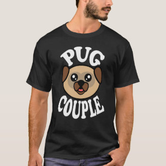 Cute Pug Couple T Shirt