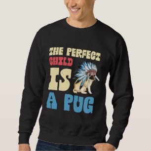 CUTE PUG DESIGN Classic T-Shirt 512 Lång Ärmad Tröja