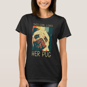 Cute Pug for Girls Kids Pet Hund Puppy Breed Pug T Shirt