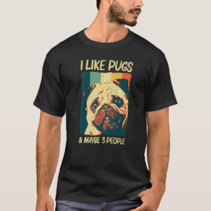 Cute Pug För manar kvinnor Pet Hund Puppy Breg Pug T Shirt