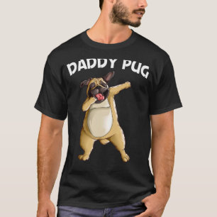 Cute Pug För manar Pappa Pug Hund Dabbing Pet Dab  T Shirt