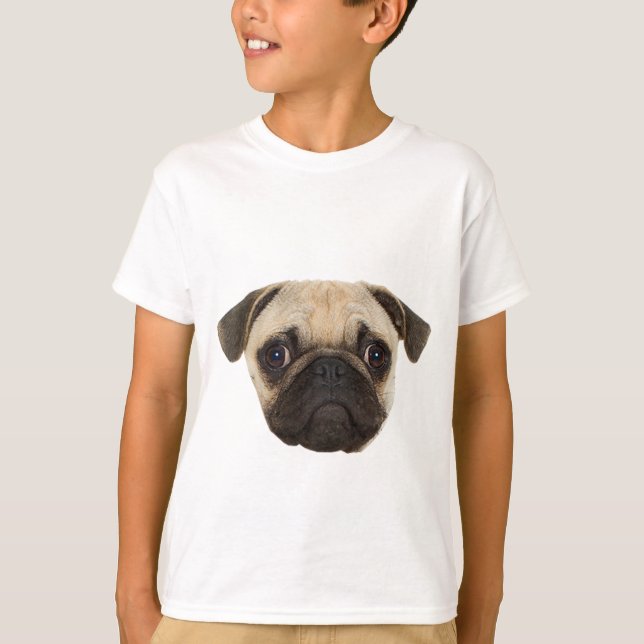 Cute Pug-gåvor T-shirt (Framsida)