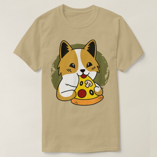 Cute Pug Graphic Pizza Älskare Eating Italy Food P T Shirt (Design framsida)