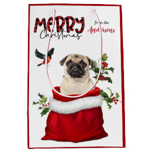 Cute Pug-Hund jul