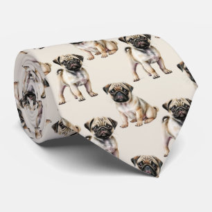 Cute Pug Hund Mönster Slips
