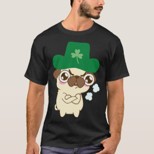 Cute Pug Hund St Patrick s Day Hund St Patrick s H T Shirt