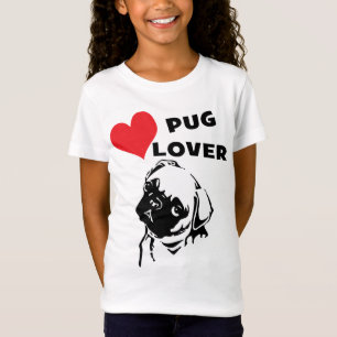 Cute Pug Kärlek T-shirt