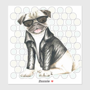 Cute Pug Klistermärken