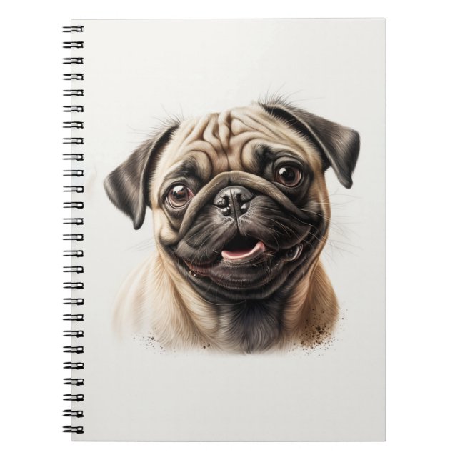 Cute Pug-kylande bästa Hund Mamma någonsin Anteckningsbok (Framsidan)