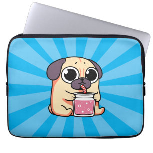Cute Pug Laptop Fodral