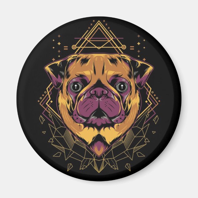 Cute Pug Magnet (Framsidan)