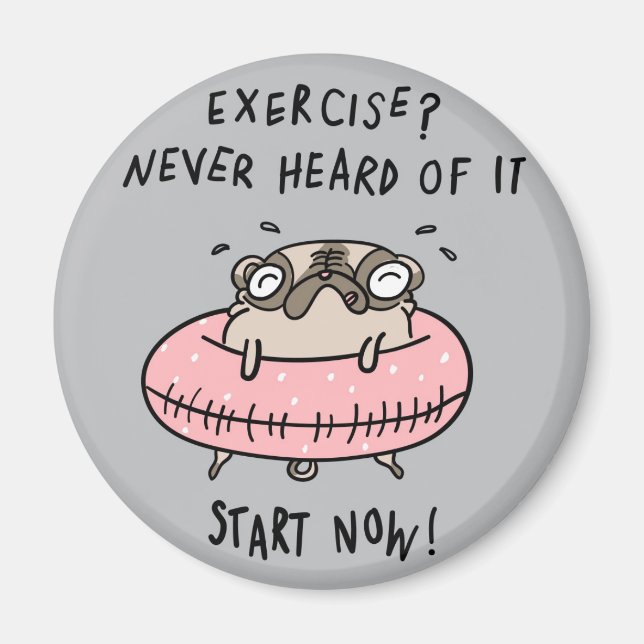 Cute Pug Magnet (Framsidan)