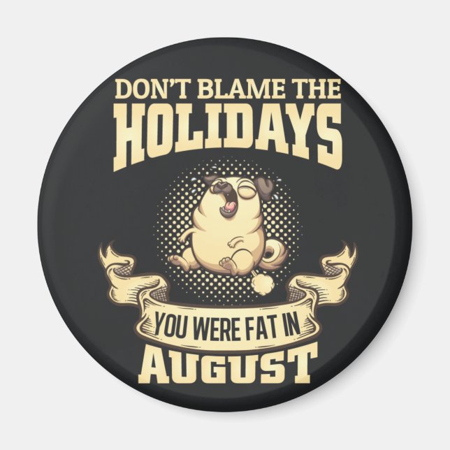 Cute Pug Magnet (Framsidan)