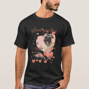 Cute Pug Mamma Hearts Lycklig Mors dag Kärlek Hund T Shirt