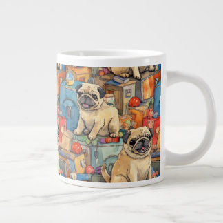 CUTE PUG MUGG JUMBO MUGG